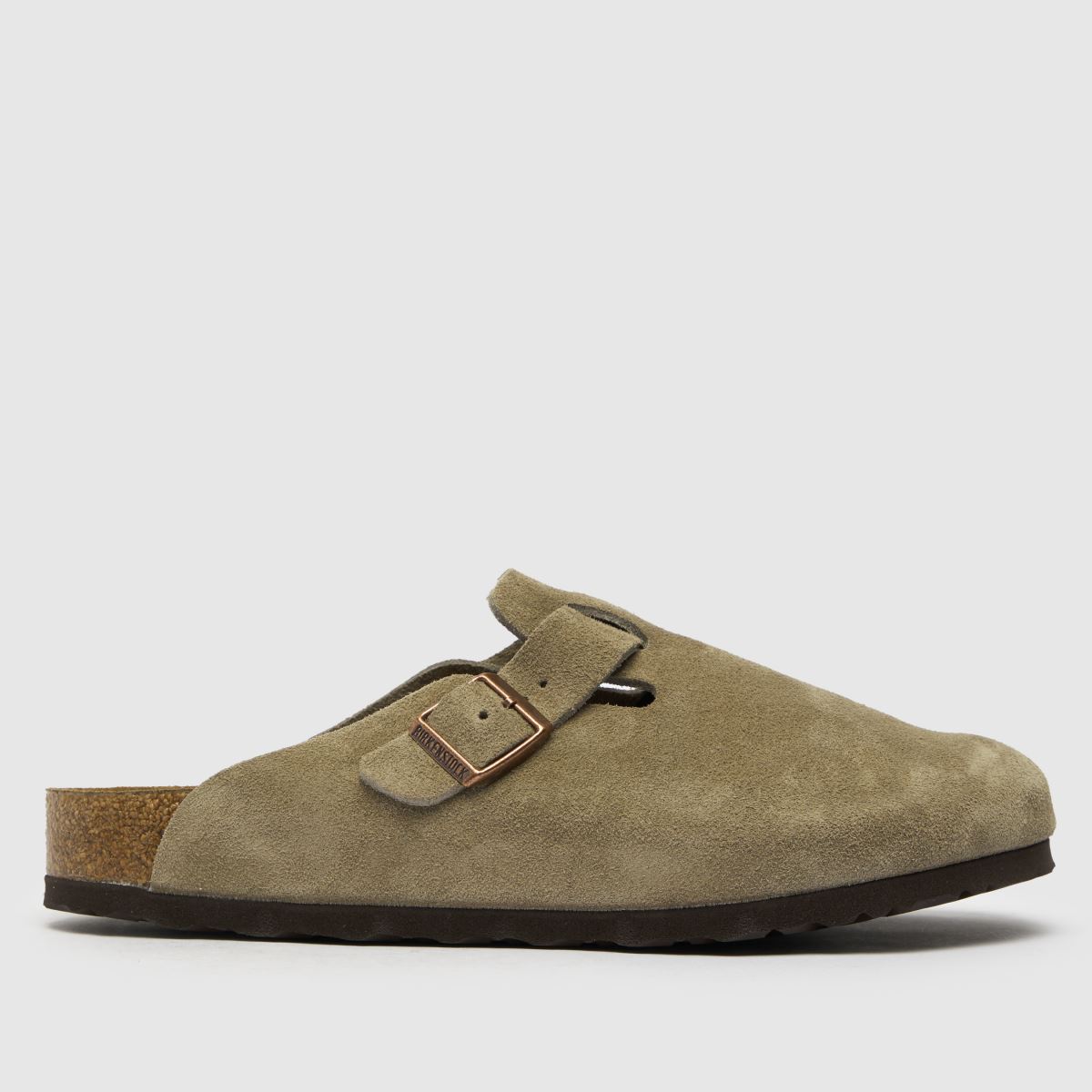 BIRKENSTOCK – Boston – Beige sandaler med träskor