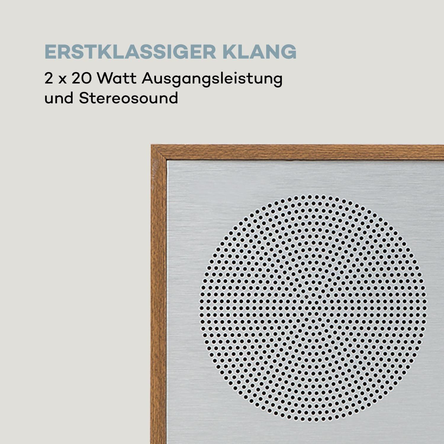 Auna Silver Star CD-DAB Radio (20 W, DAB Plus Radio mit CD Player mit Radio Küchenradio Digitalradio)