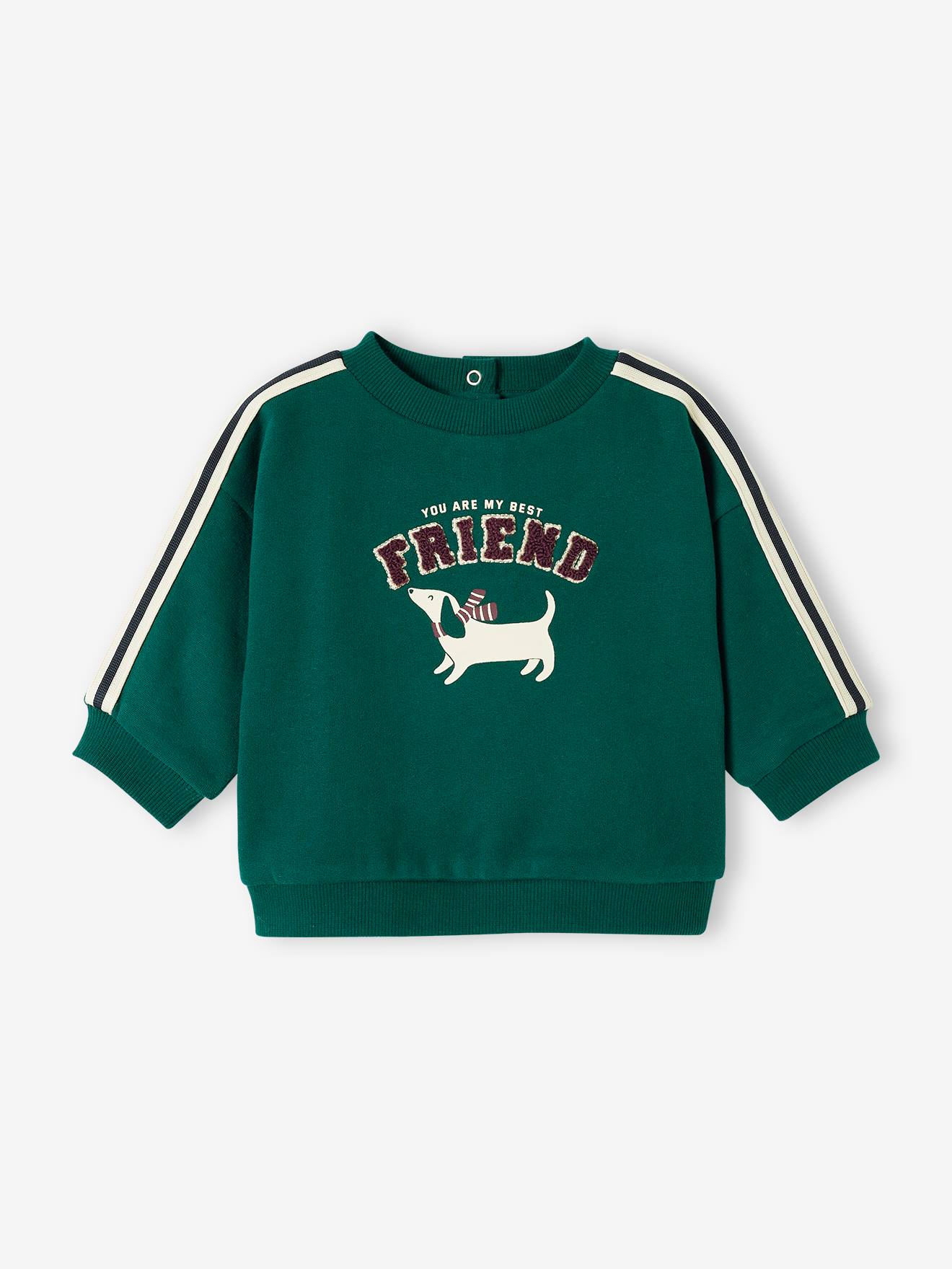 Sweat en molleton bébé vert