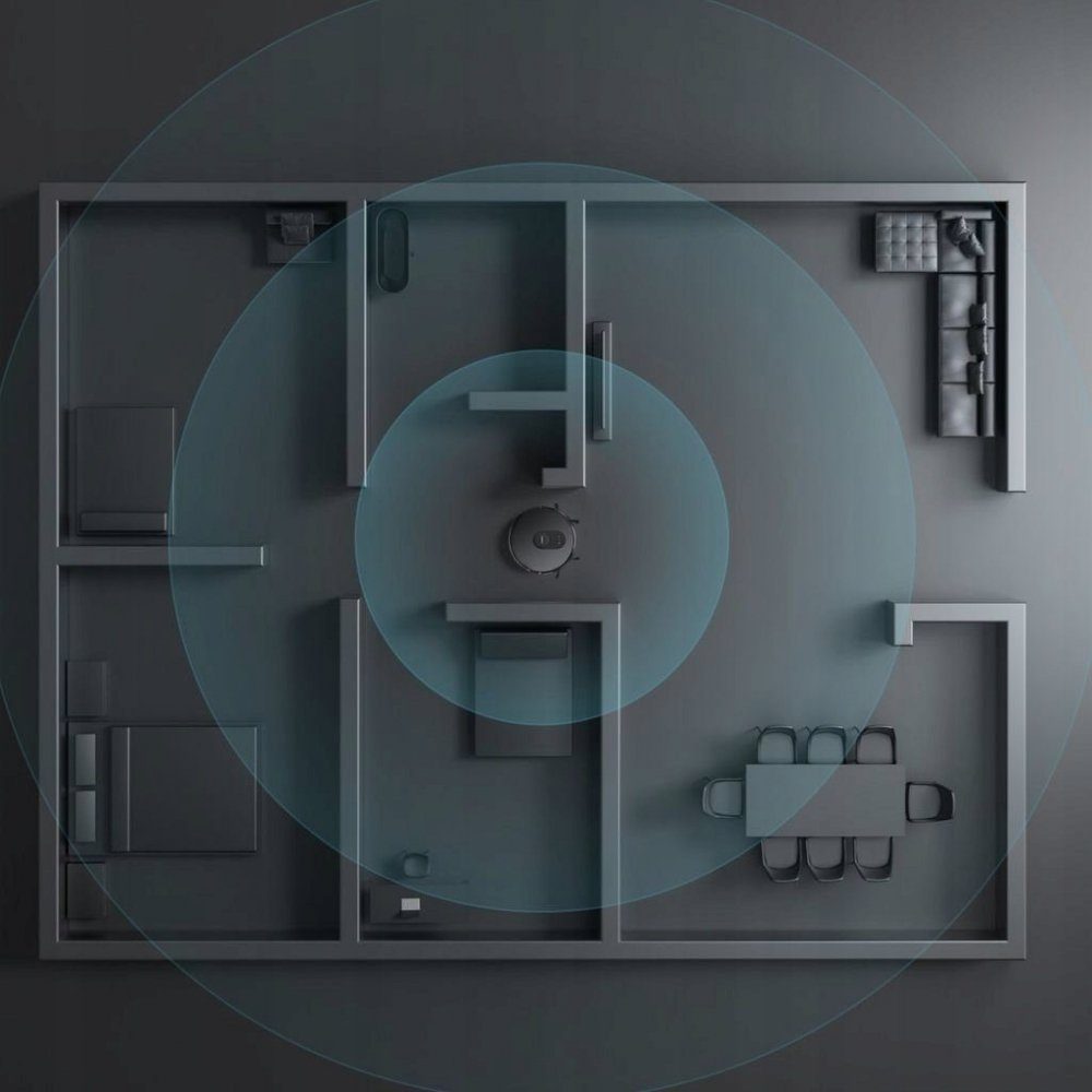 Xiaomi Nass-Trocken-Saugroboter ROIDMI EVE Plus - Saugroboter - mit Wischfunkiton - 50 Watt - schwarz