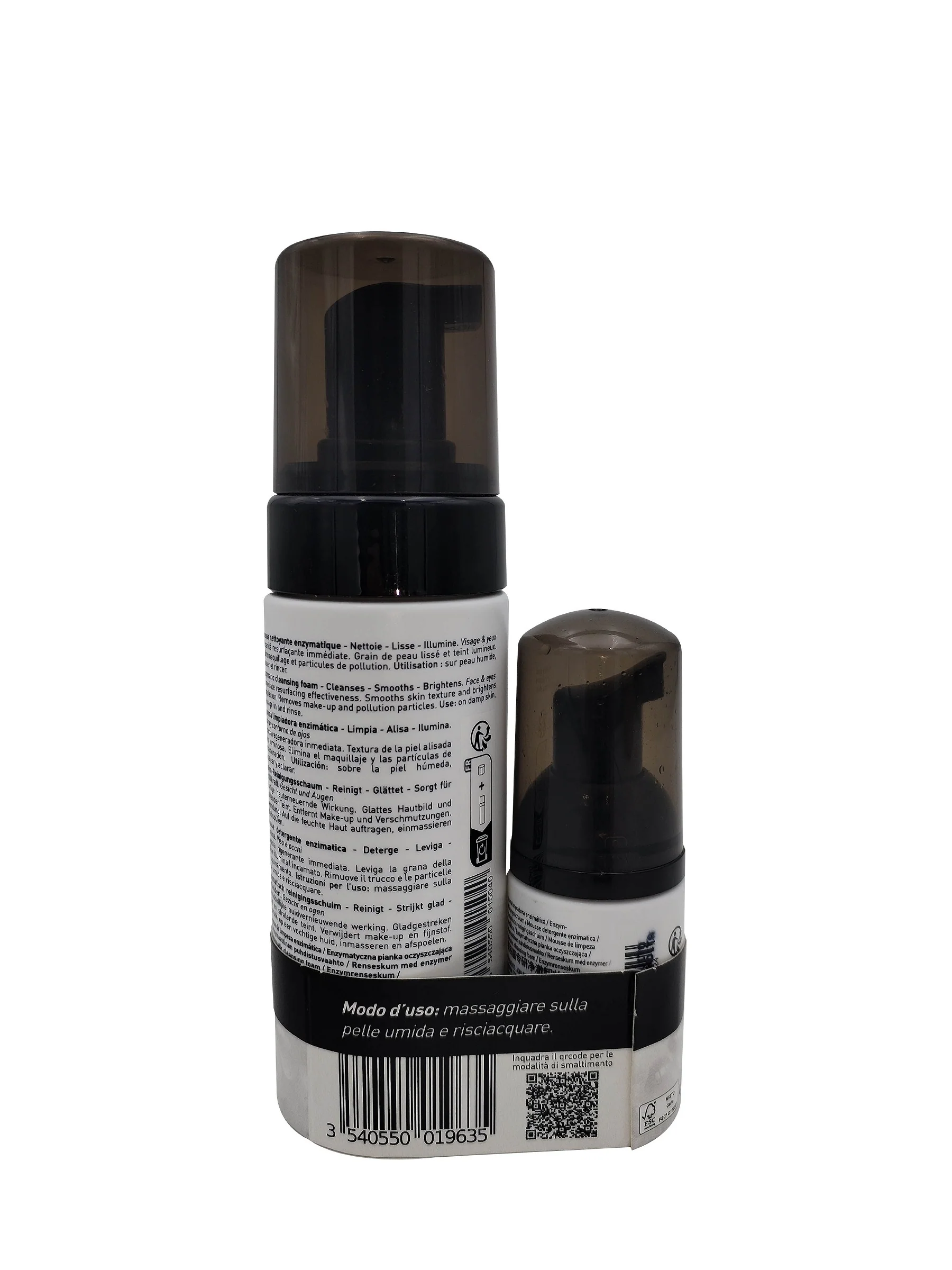 Skin-prep Duo Enzym-Reinigungsmousse – Reinigungsmousse für Gesicht und Körper