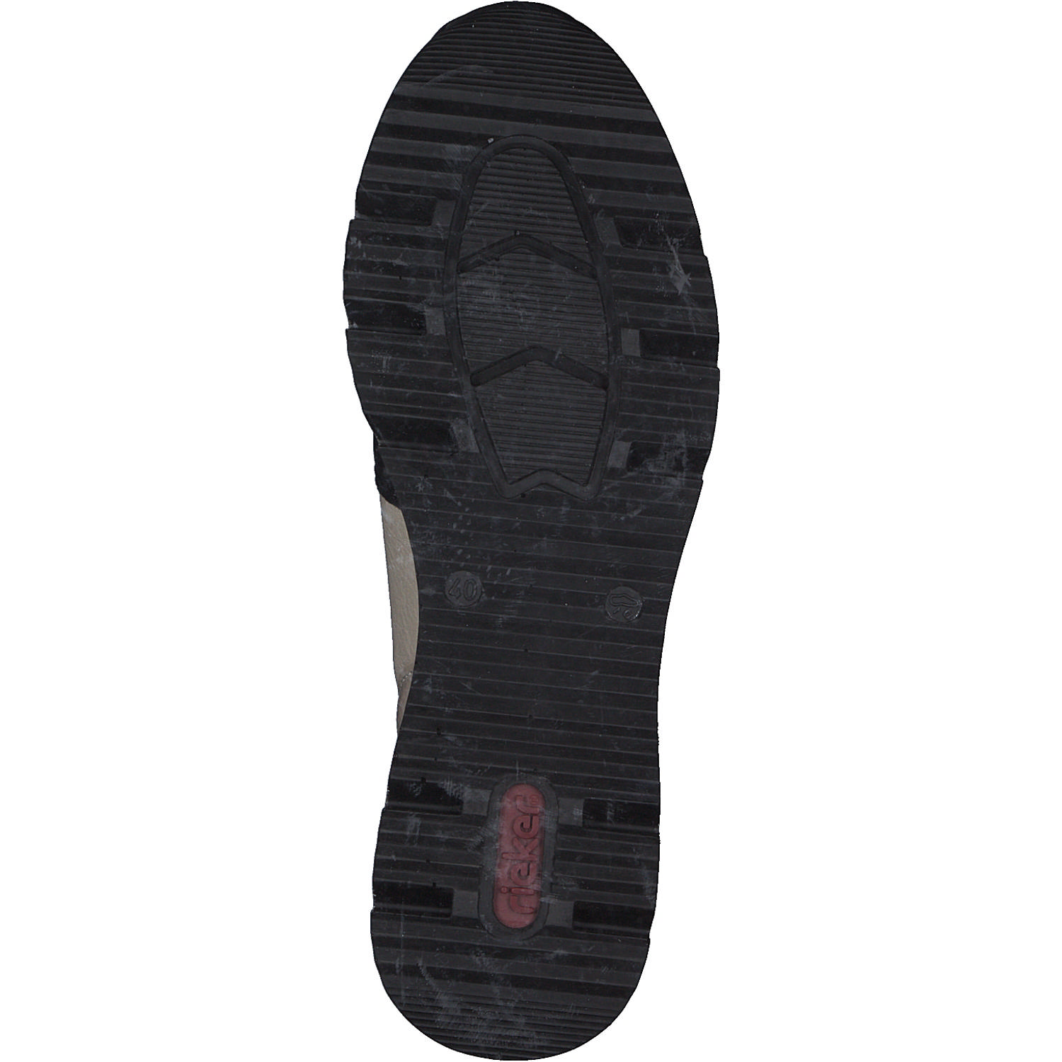Rieker N6352, Stiefeletten, Damen, Schwarz/Weiss