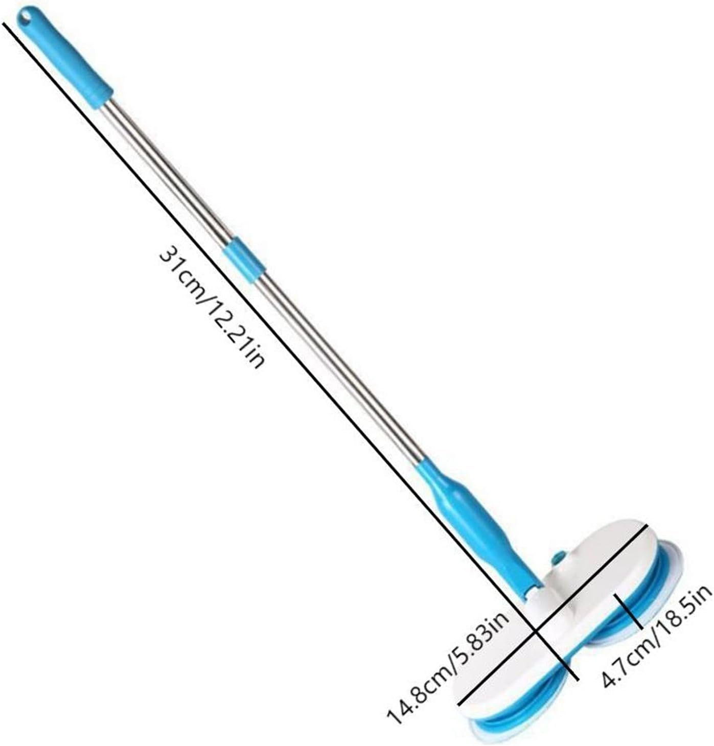 DOPWii Dampfmopp Elektromopp mit Faserpad*2,Polierpad*2,Scheuerpad*2,Einstellbar