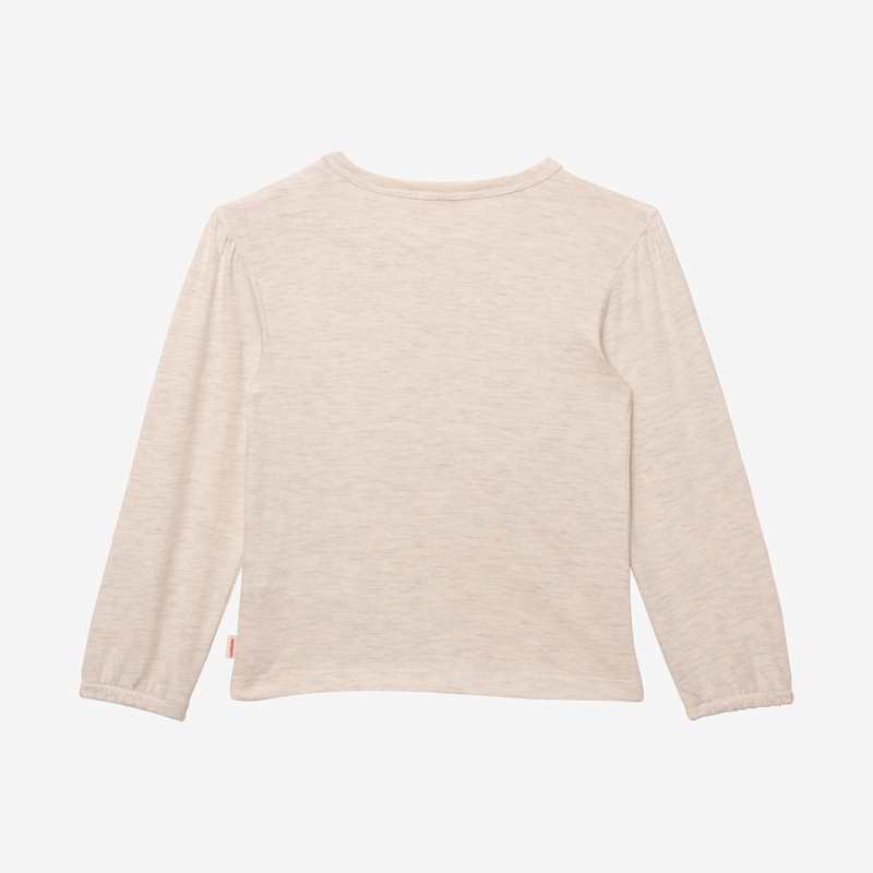 T-shirt bébé fille broderie herbier en coton recyclé gris Catimini