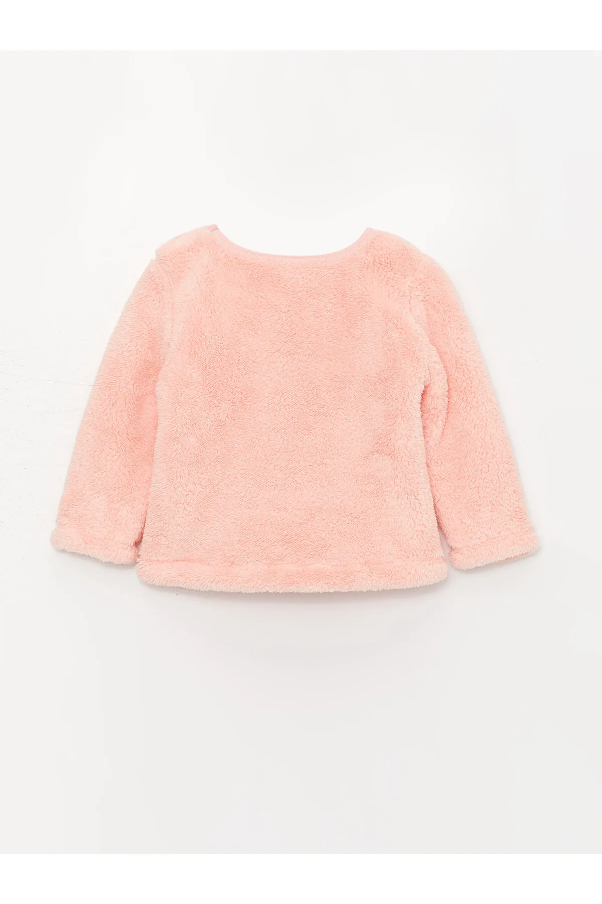 LC Waikiki  Langarm-Pyjama-Set aus besticktem Plüsch mit Rundhalsausschnitt für Babys und Mädchen
