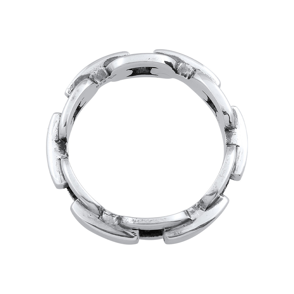 KUZZOI KUZZOI Bague Chaîne pour homme d'aspect robuste en argent sterling 925 Bague