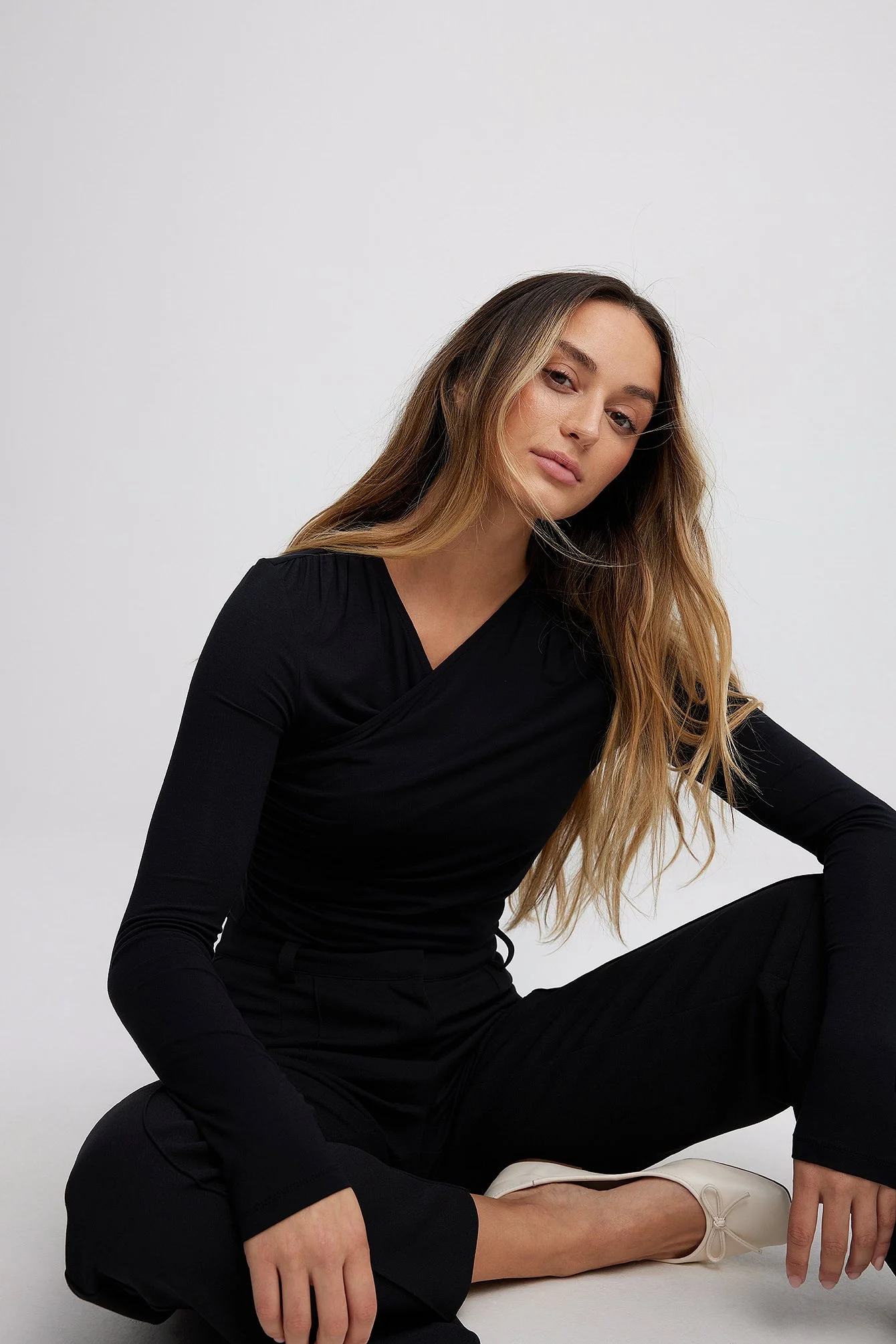 Soft Line Draped Top