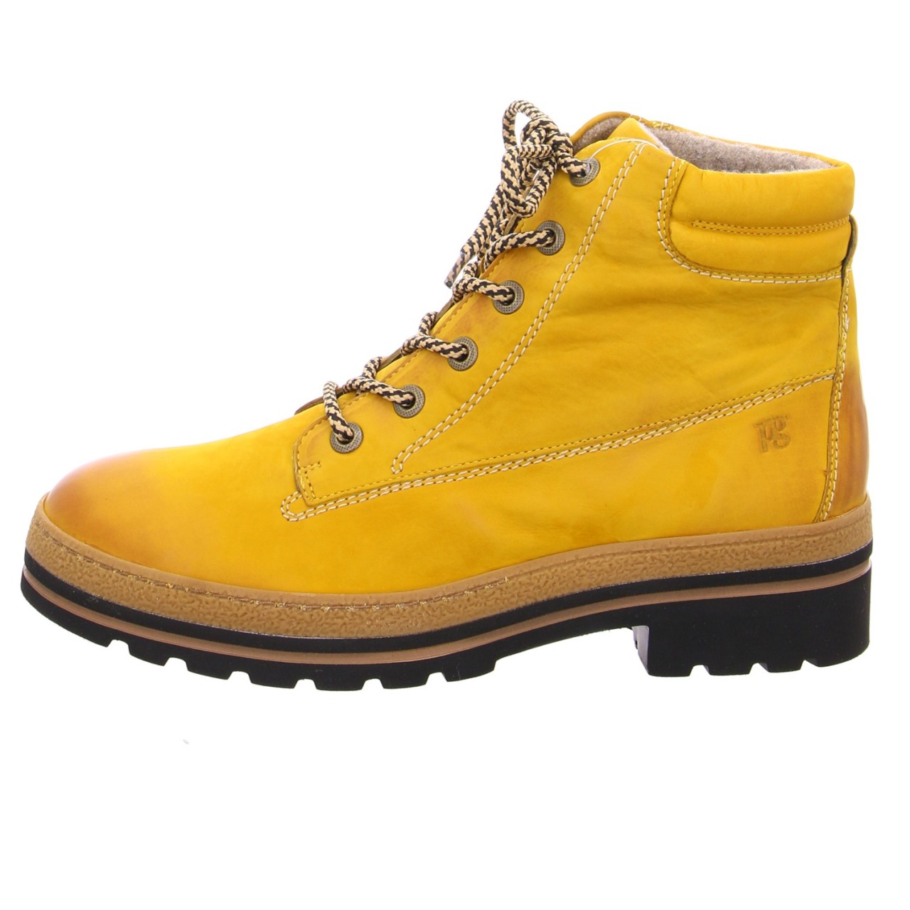 PAUL GREEN Schnür-Stiefeletten gelb