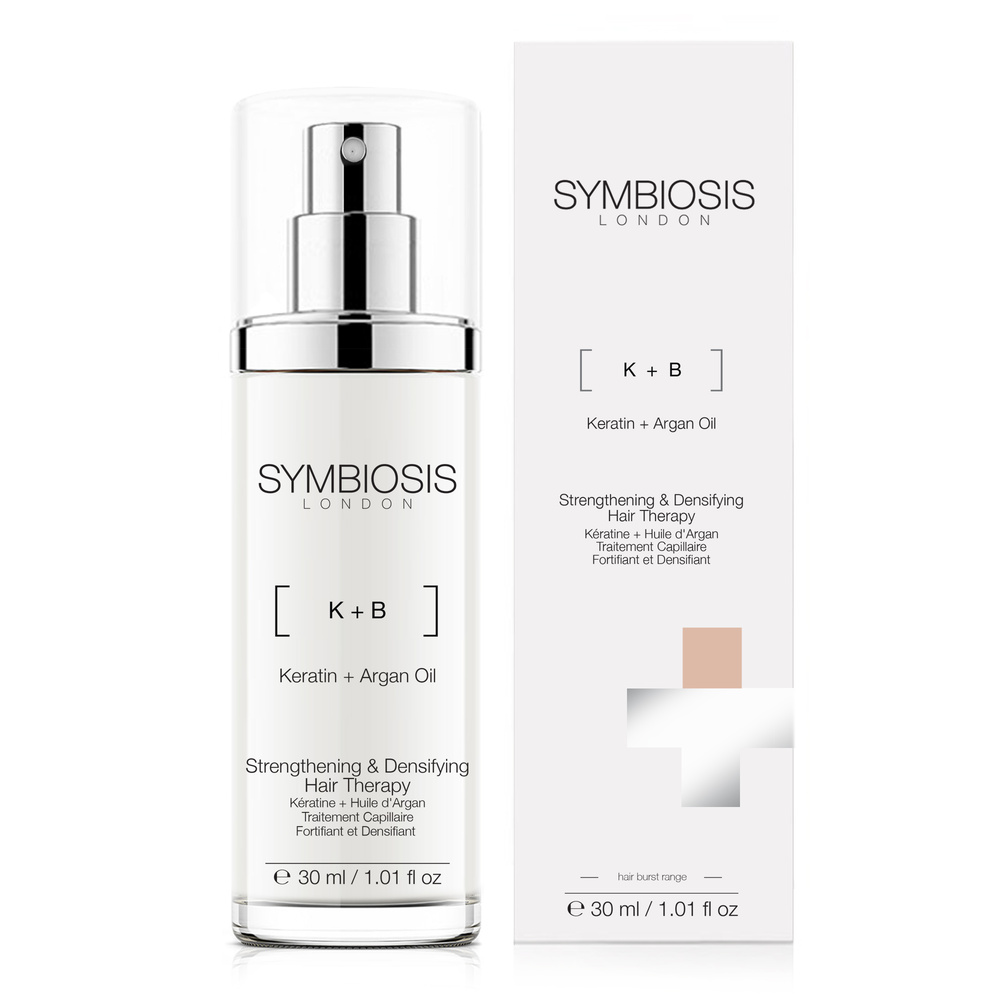 symbiosis [Kératine + Huile d'Argan] Traitement Capillaire Fortifiant et Densifiant Cheveux