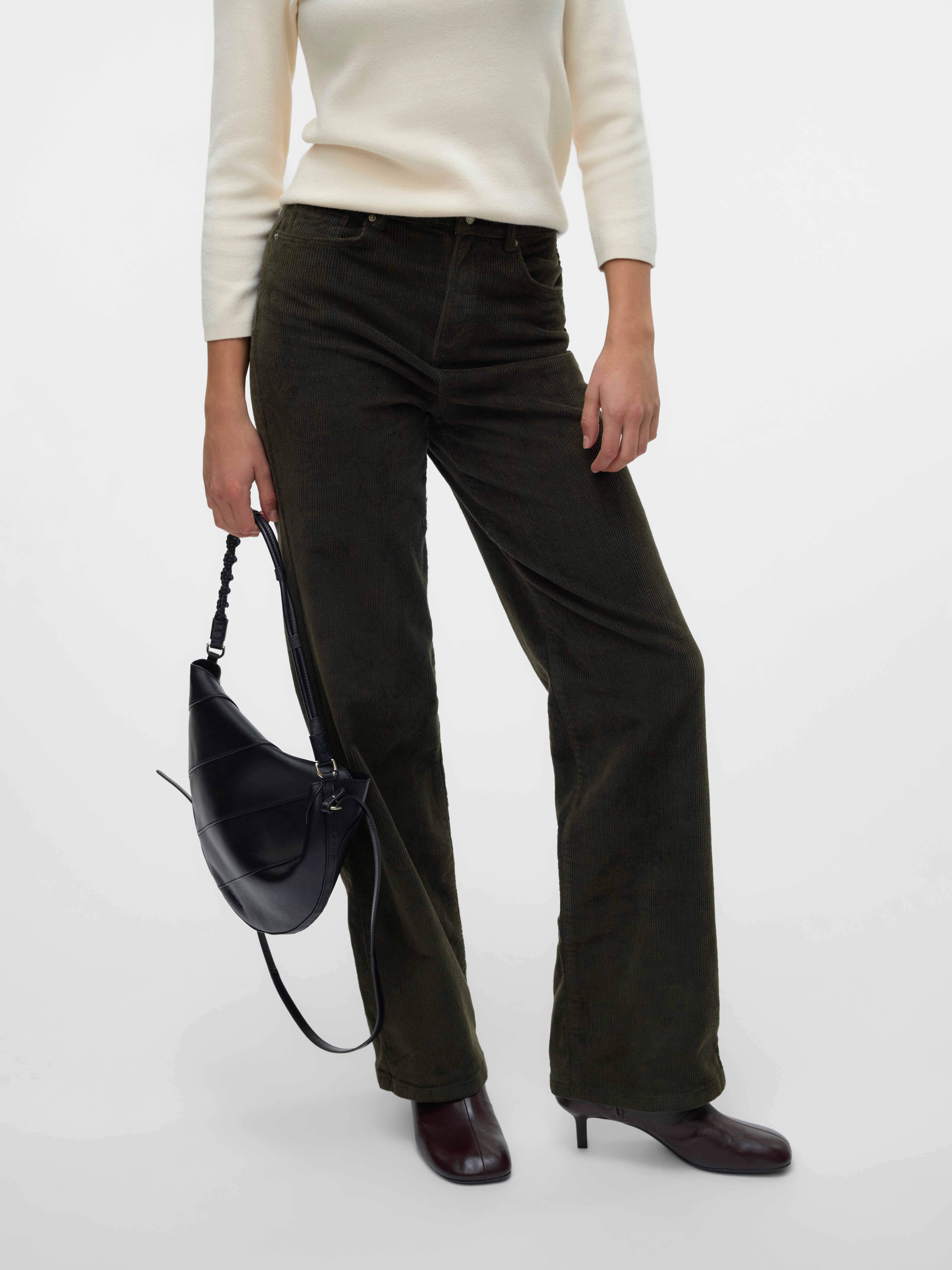 VMTESSA Hohe Taille Weit geschnitten Jeans