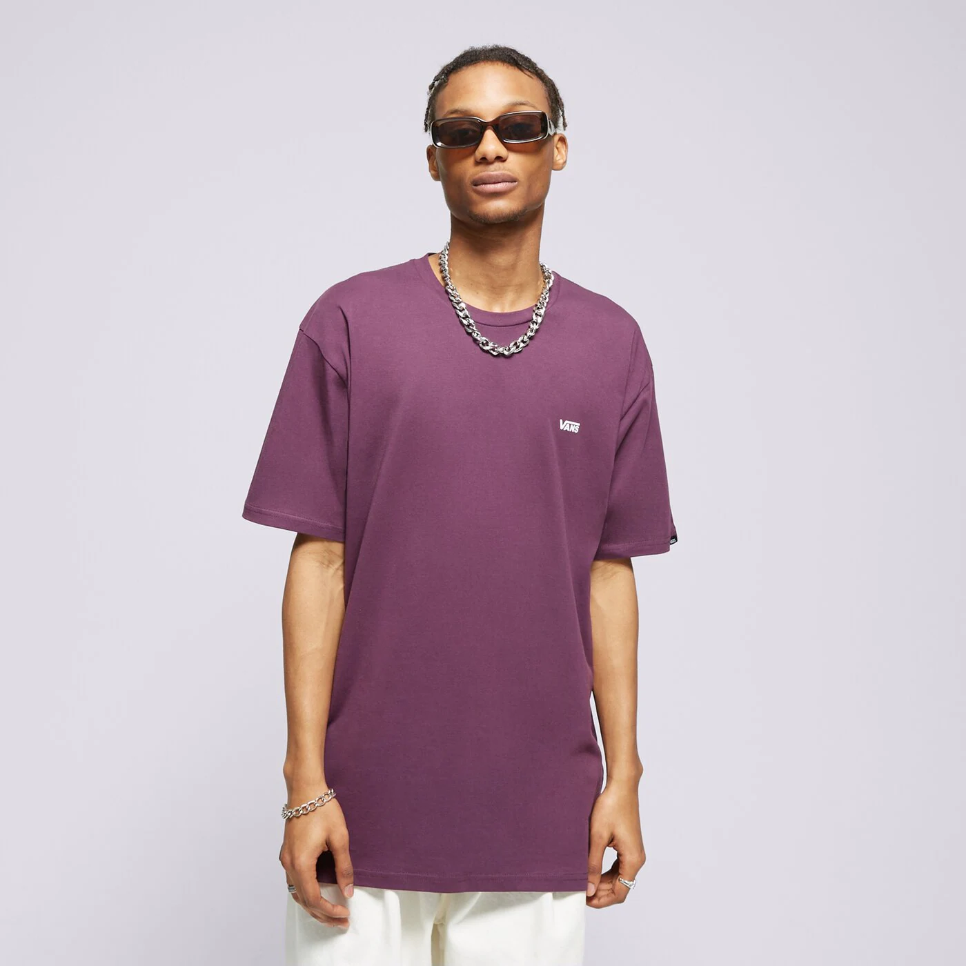 VANS T-SHIRT LEFT CHEST BLACKBERRY WINE Violet