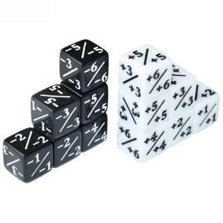 Positive/Negative Dice Counters (12)