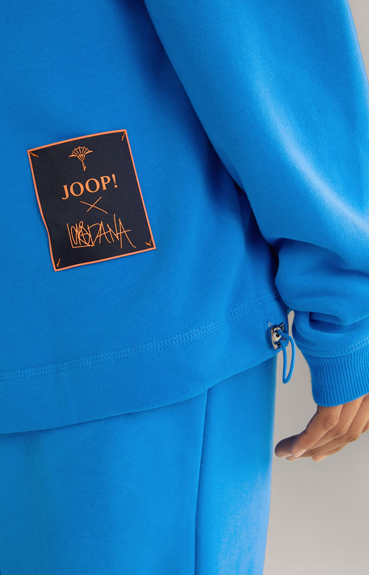 Unisex-Baumwoll-Hoodie in Blau
