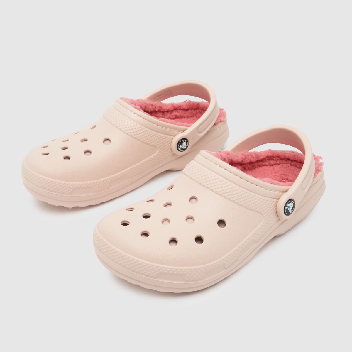 Crocs – Rosa klassiska fodrade träskor