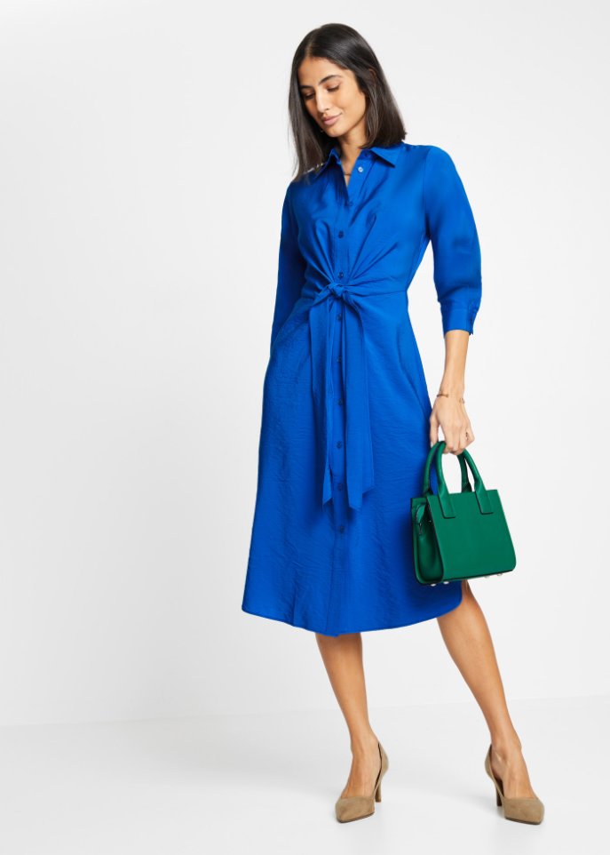 Midikleid mit Knotendetail