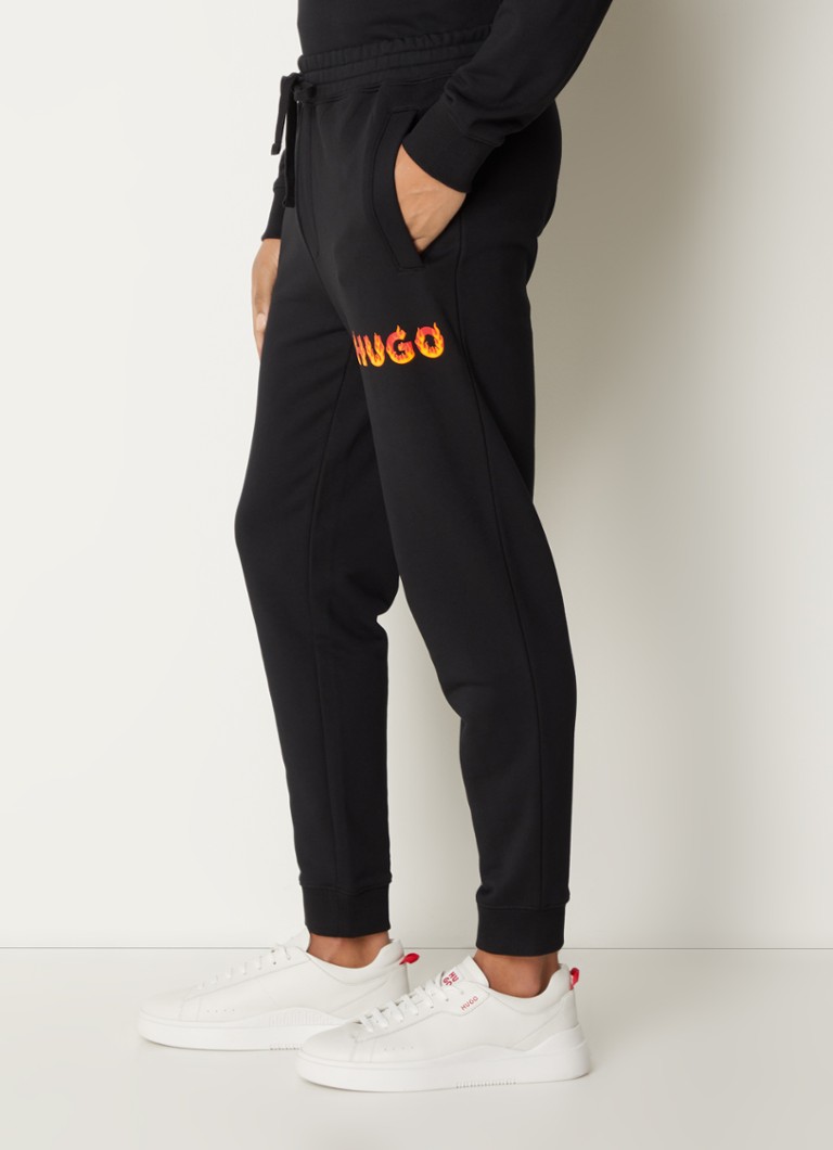 Pantaloni de trening conici HUGO BOSS Drada cu logo imprimat