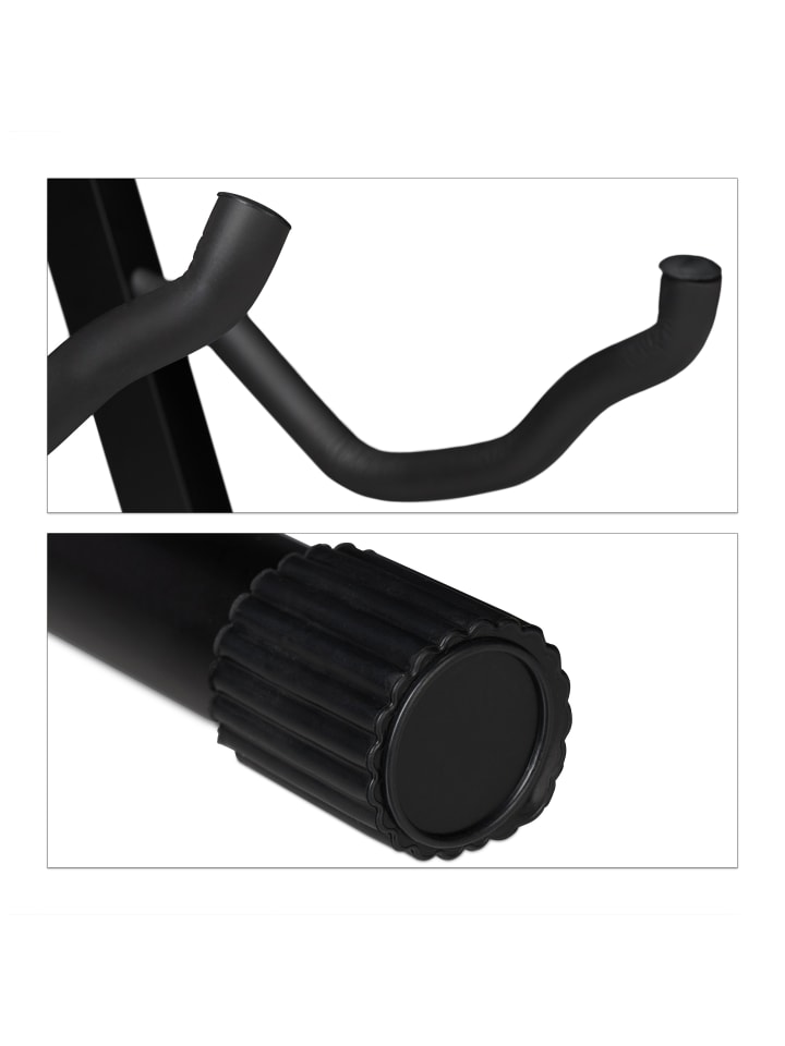 relaxdays Gitarrenständer in Schwarz - (B)29 x (H)37 x (T)30 cm günstig kaufen onesize