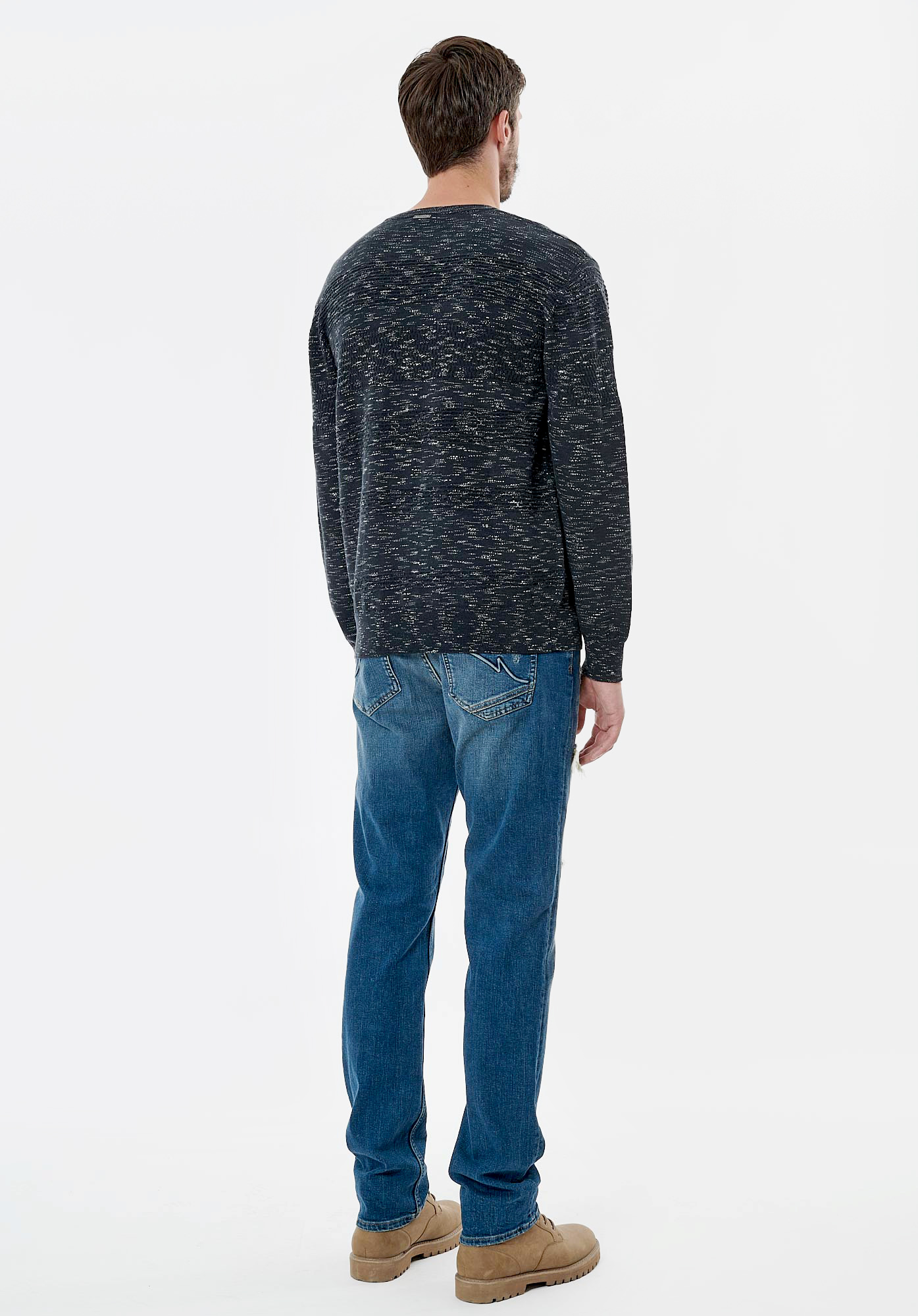 VIRGO  Pull bleu marine homme