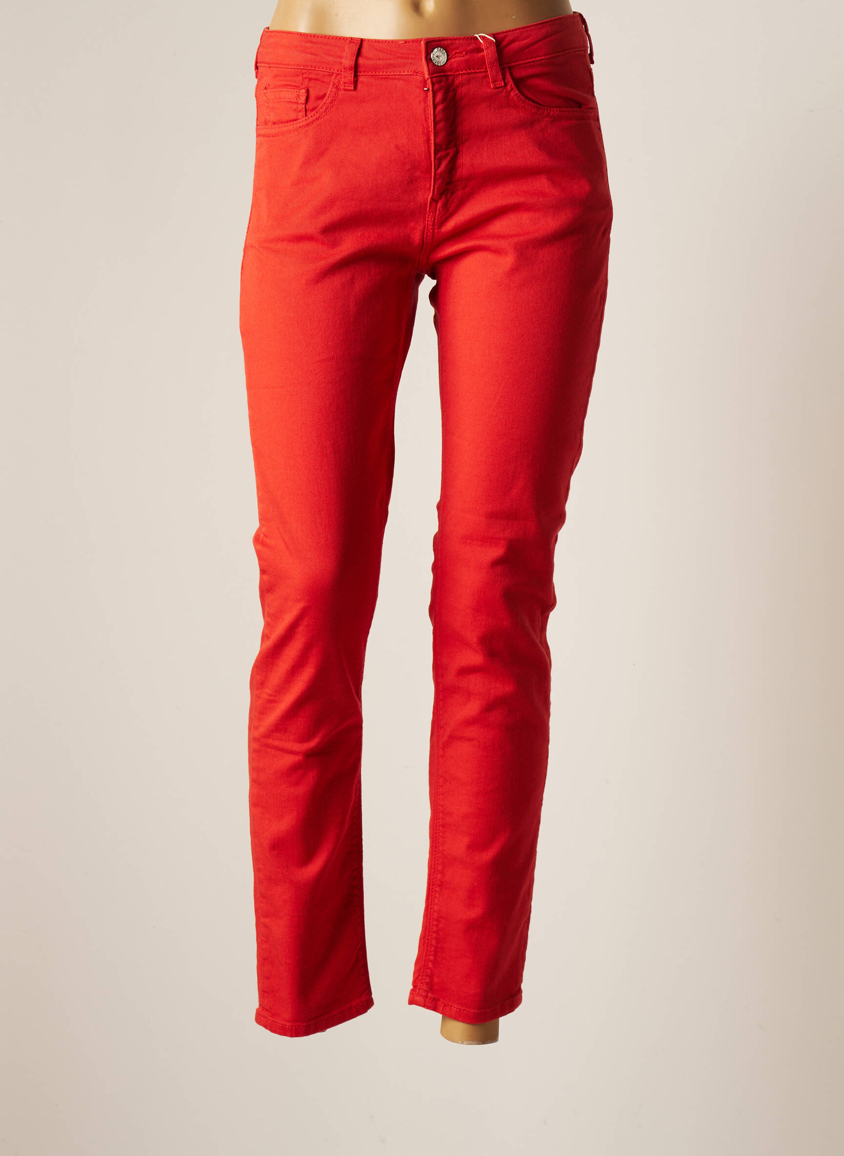 Esprit Jeans Coupe Slim Femme couleur orange