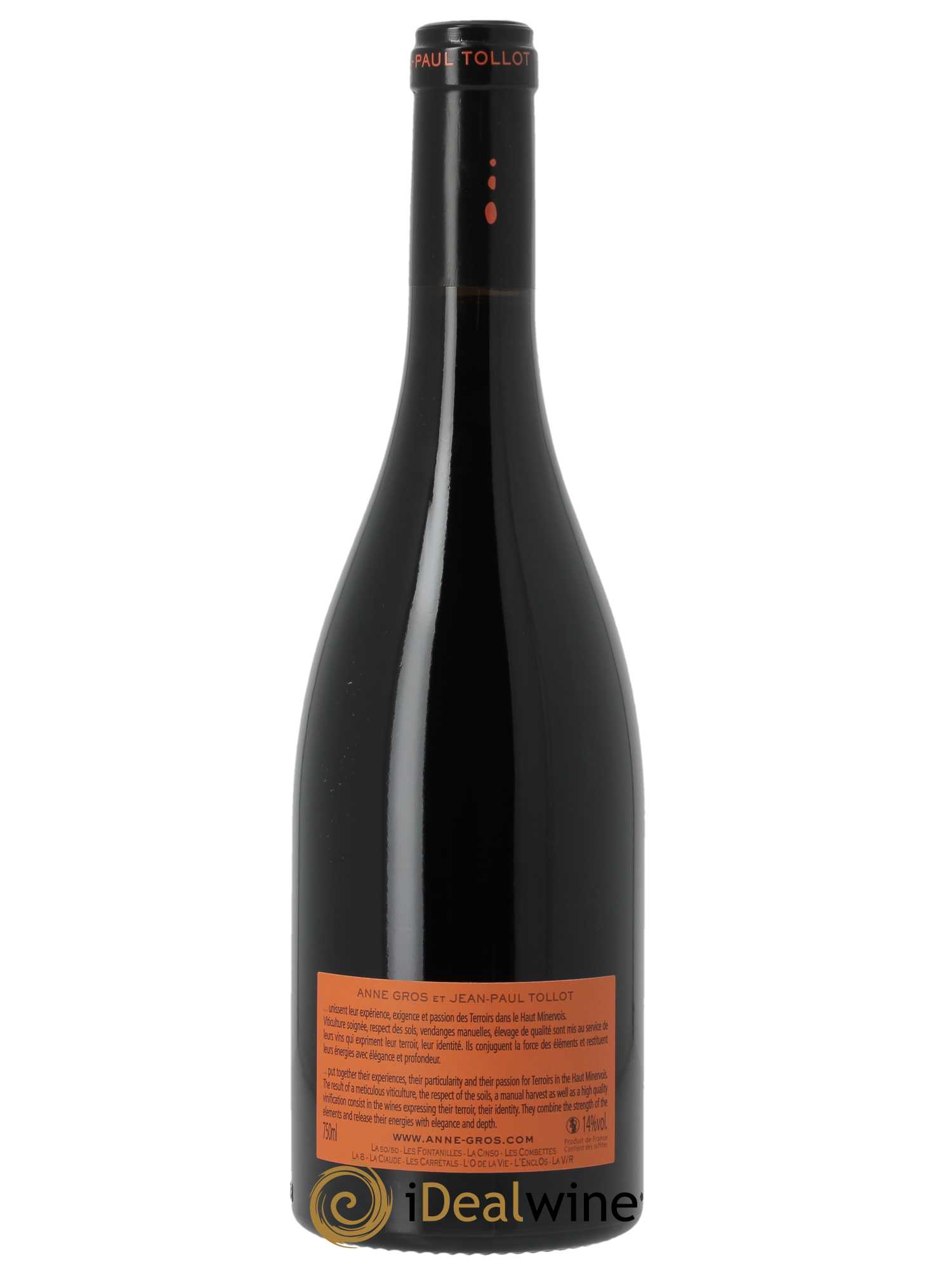 Minervois Les Fontanilles Anne Gros & Jean-Paul Tollot  2022 - Lot de 1 Bouteille