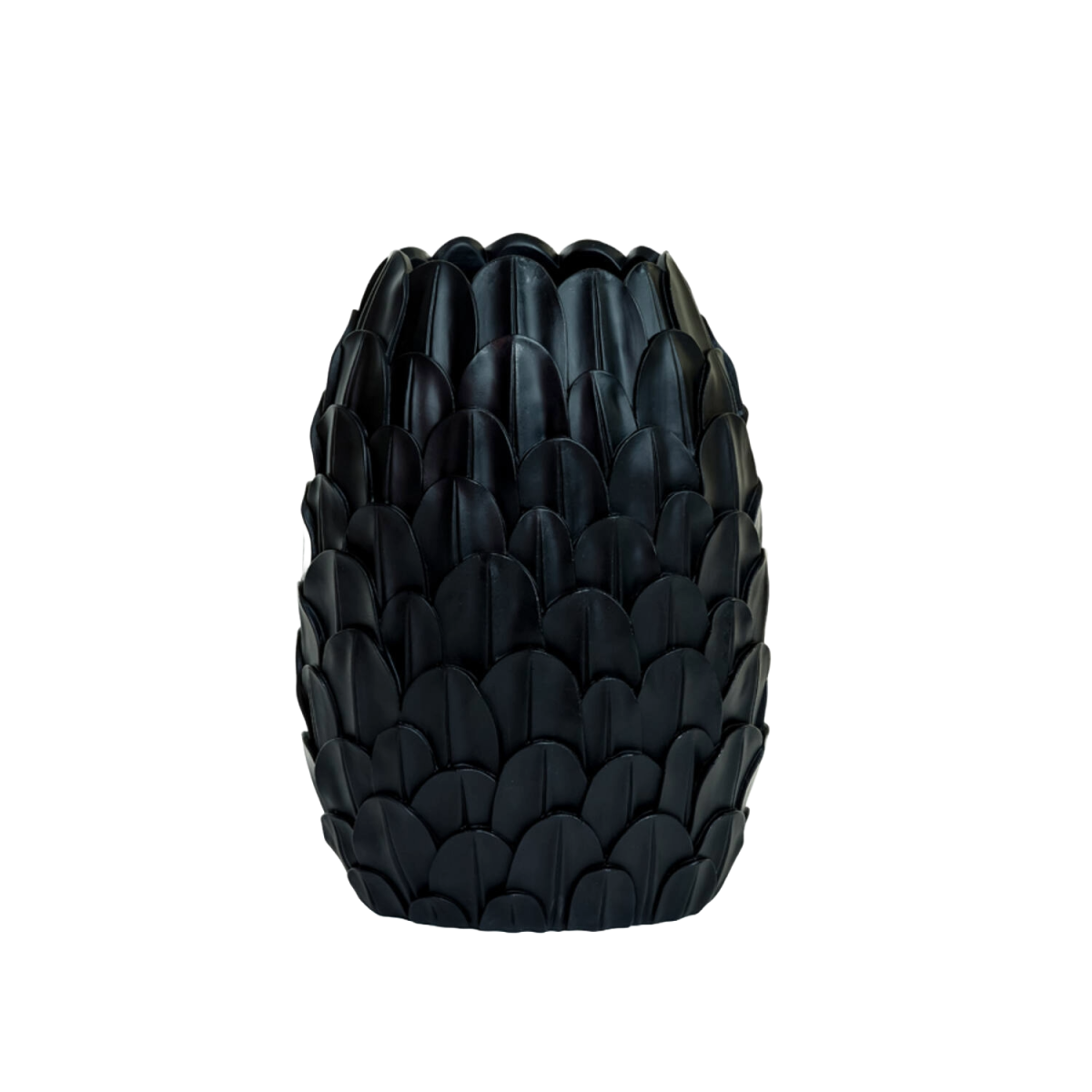 Trendhopper Vase Feder Schwarz 40 cm