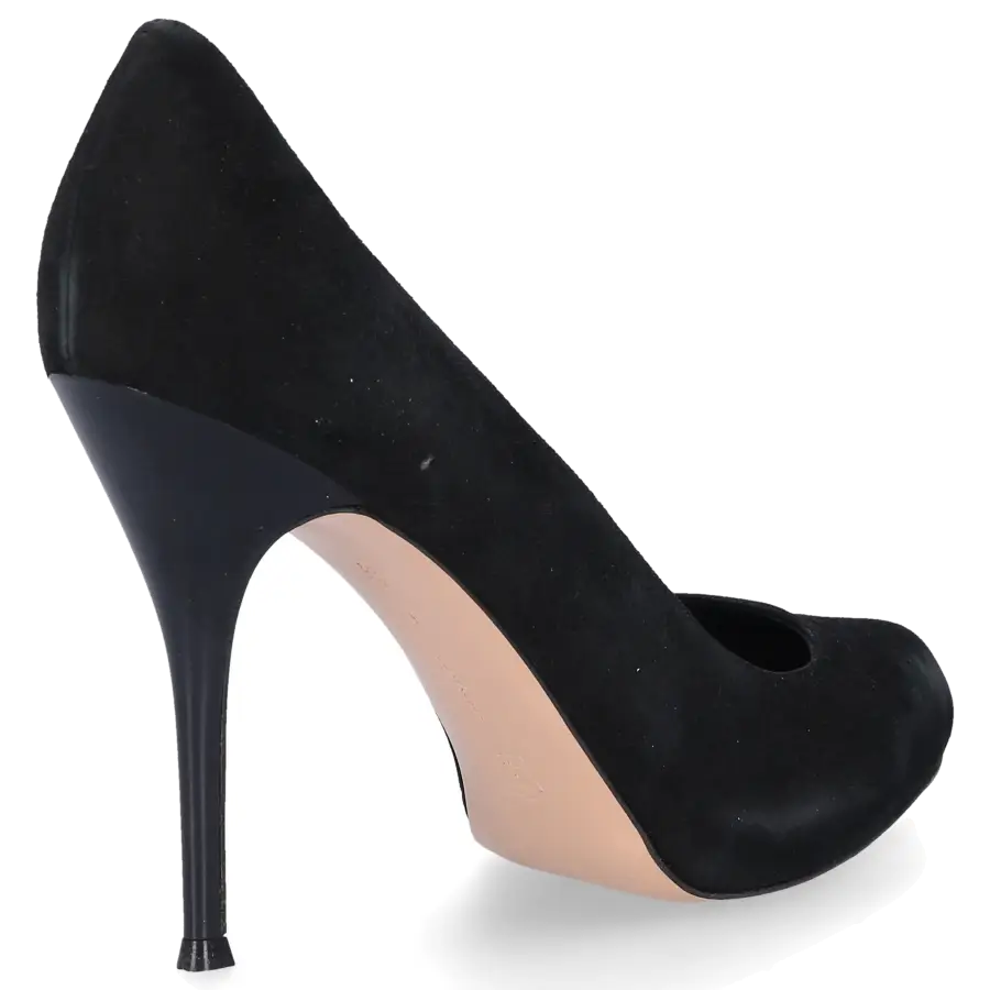 Gianvito Rossi - Pumps Veloursleder schwarz - schwarz