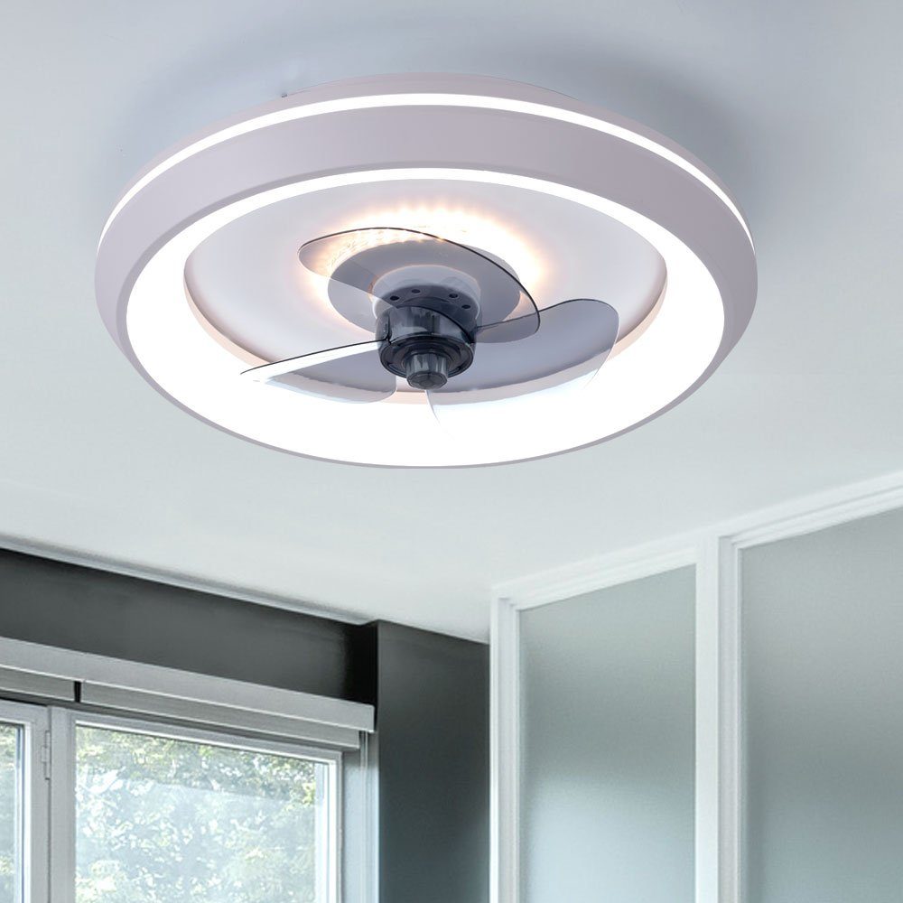 etc-shop Deckenventilator, Deckenventilator mit Licht Lampen mit Ventilator