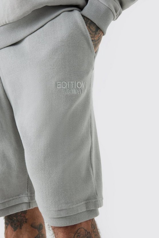 Tall lockere gerippte Edition Shorts