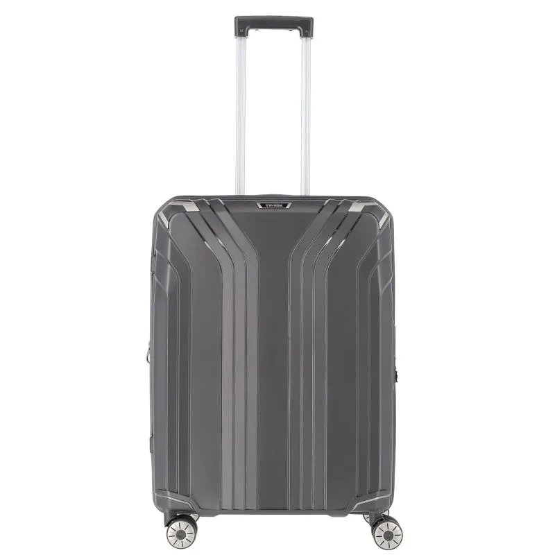 Travelite ELVAA Trolley M mit 4 Rollen (erweiterbar) - Schwarz