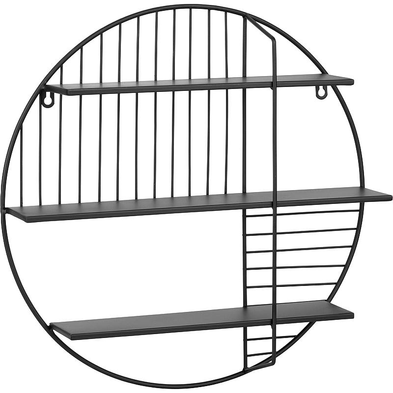 Home Vegghylle ø 50x10 cm metall sort
