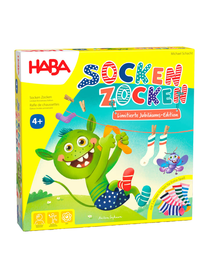 Haba Spiel Socken Zocken Limitierte Jubiläums-Edition in bunt günstig kaufen onesize