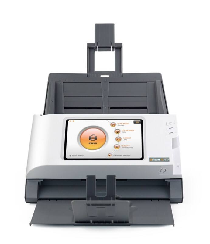 Plustek Scanner Escan A350 286 Netzwerkfähig Schwarz, Weiß 1 X A4 600 X 600 Dpi Wlan