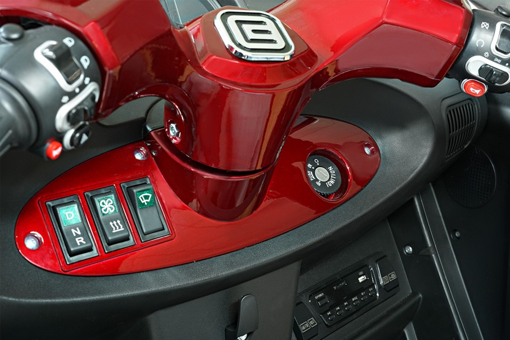 Econelo Elektro Kabinenroller  Nelo 3.1 25 km/h bordeauxrot