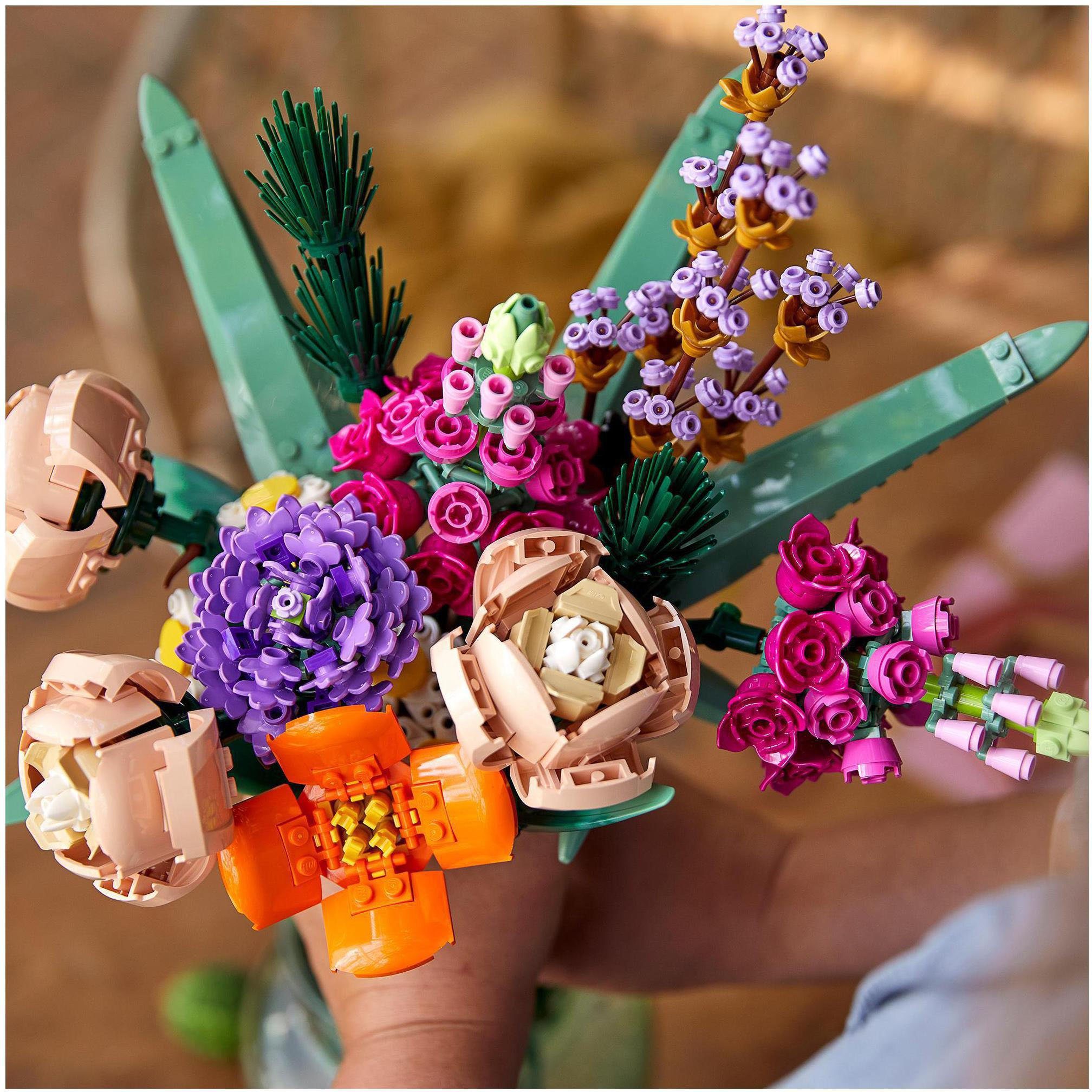LEGO® Konstruktionsspielsteine Blumenstrauß (10280), LEGO® Creator Expert, (756 St), Made in Europe