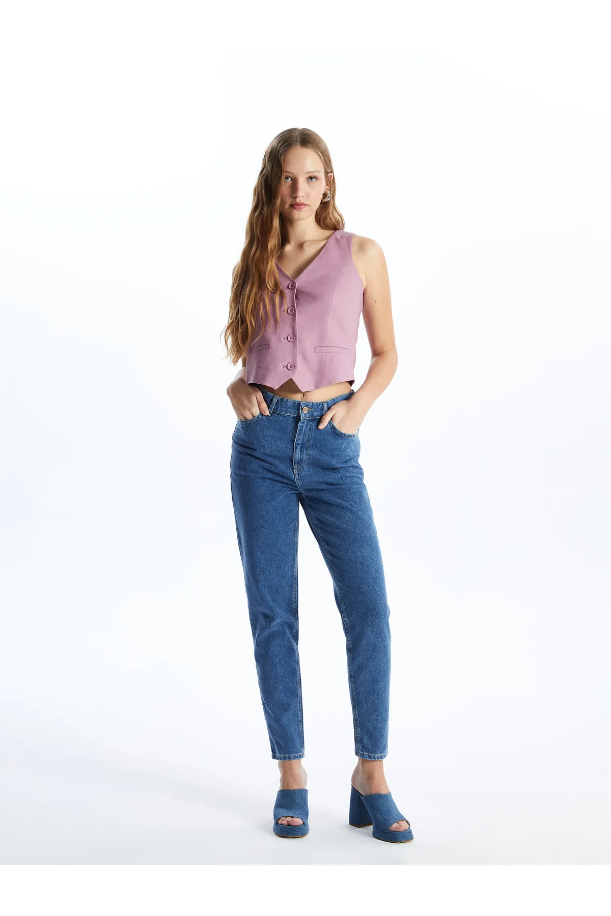 LC Waikiki  Jeans - Dunkelblau - Mittlerer Bund