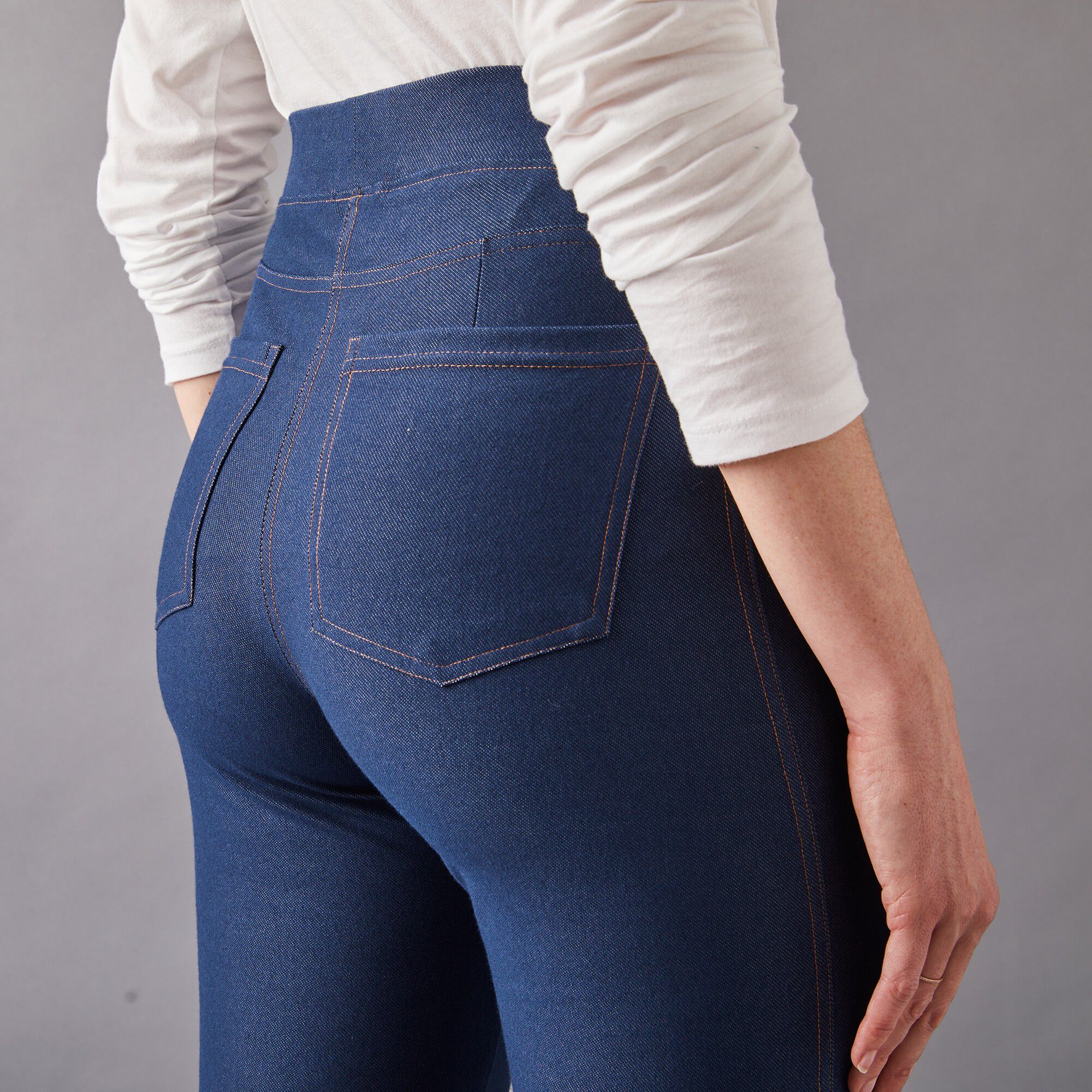 Jegging maille effet denim