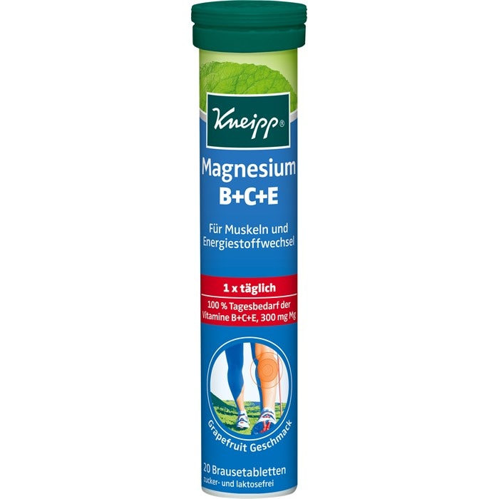 Magnesium + Vitamine B + C + E Brausetabletten