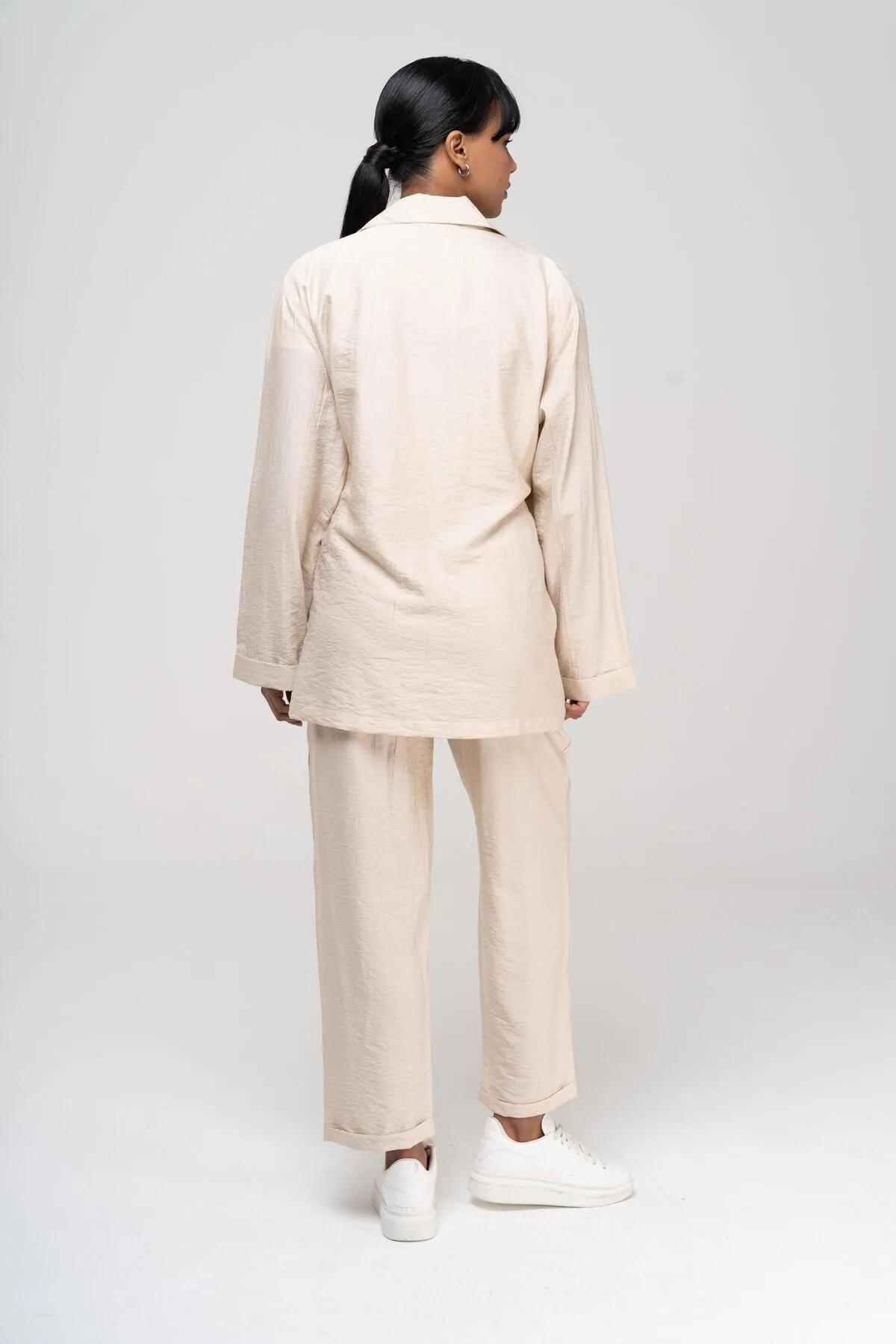 Olcay  Zweiteiler - Beige - Relaxed Fit