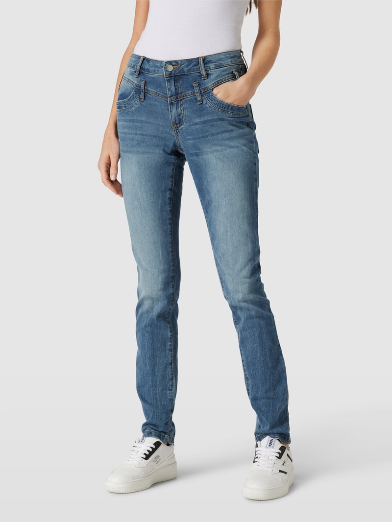 Jeans mit seitlichen Eingrifftaschen Modell 'Florida' in hellblau