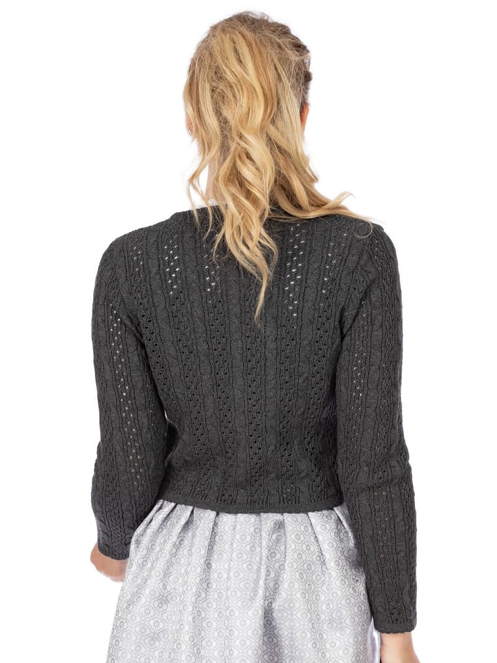 OS-Trachten Strickjacke 457005-0771 in anthrazit günstig kaufen