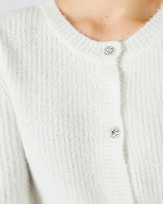 Cardigan maille perlée
