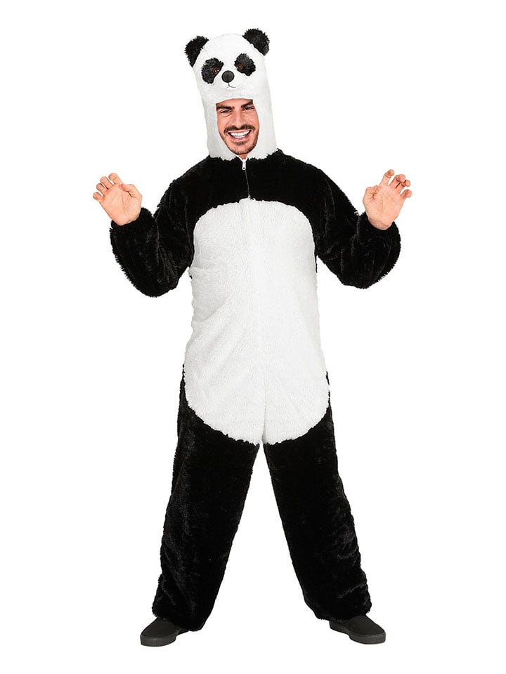 Carnival Party Kostümoverall ''Panda'' in Schwarz/ Weiß günstig kaufen