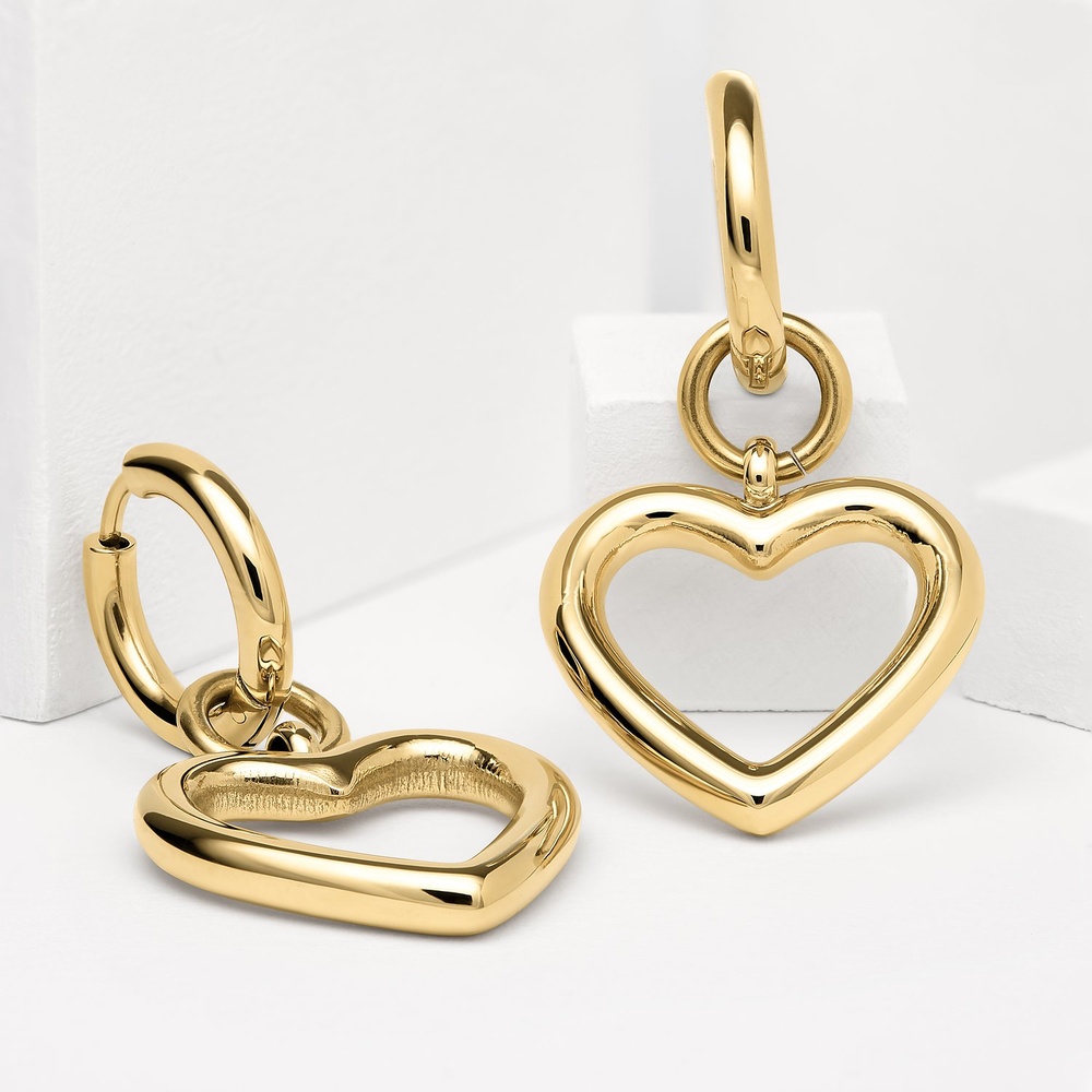 GMK Collection Créoles Acier inoxydable Boucles d'oreilles