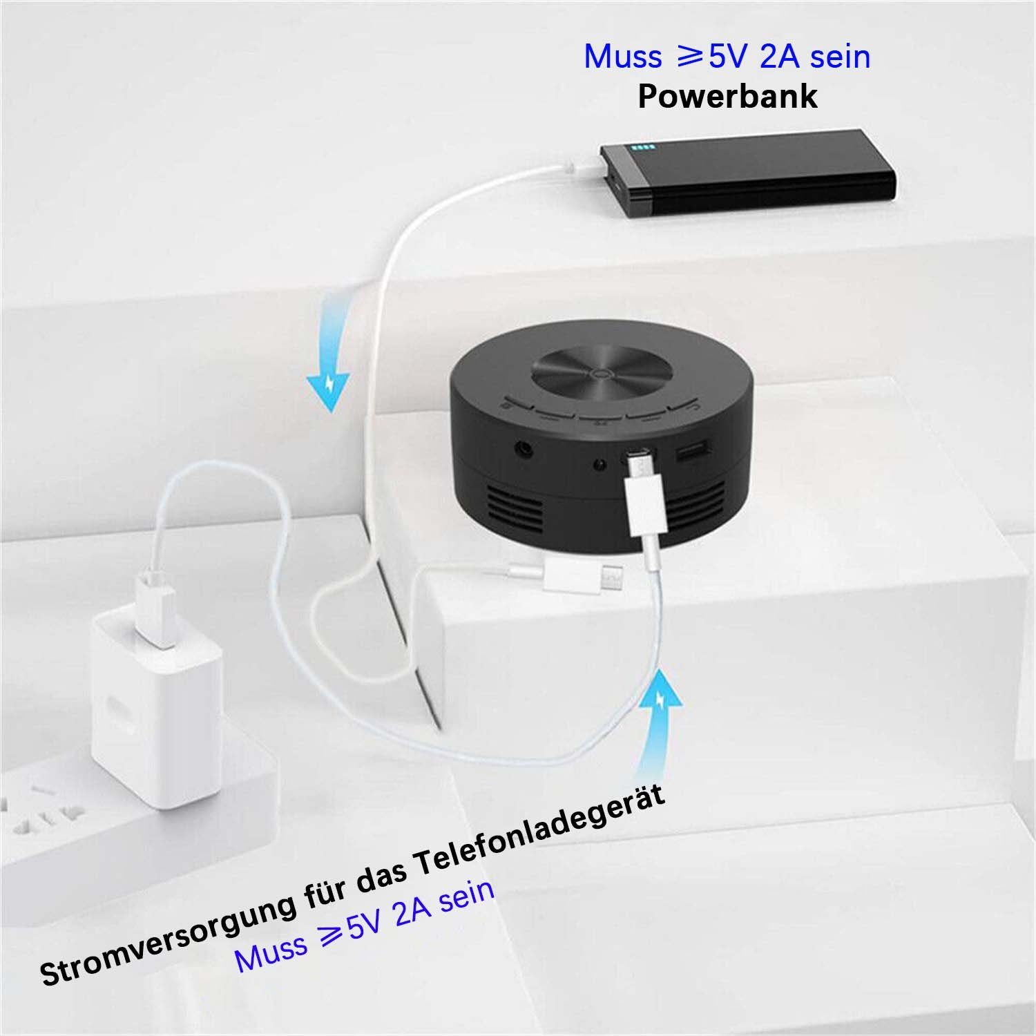 Yoyaxi Mini-Projektor LED HD 1080P Heimkino Tragbares Heimkino Portabler Projektor (Klein und tragbar, geringe Größe, leicht zu transportieren)