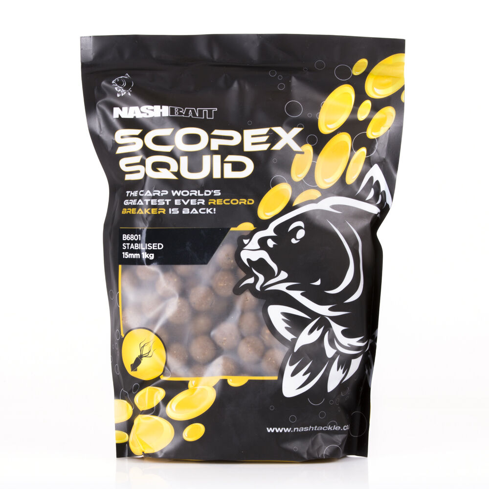 Nashbait Scopex Squid Stabilized Boilies 15mm