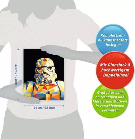 CreArt Star Wars - Stormtrooper - Malen nach Zahlen für Erwachsene