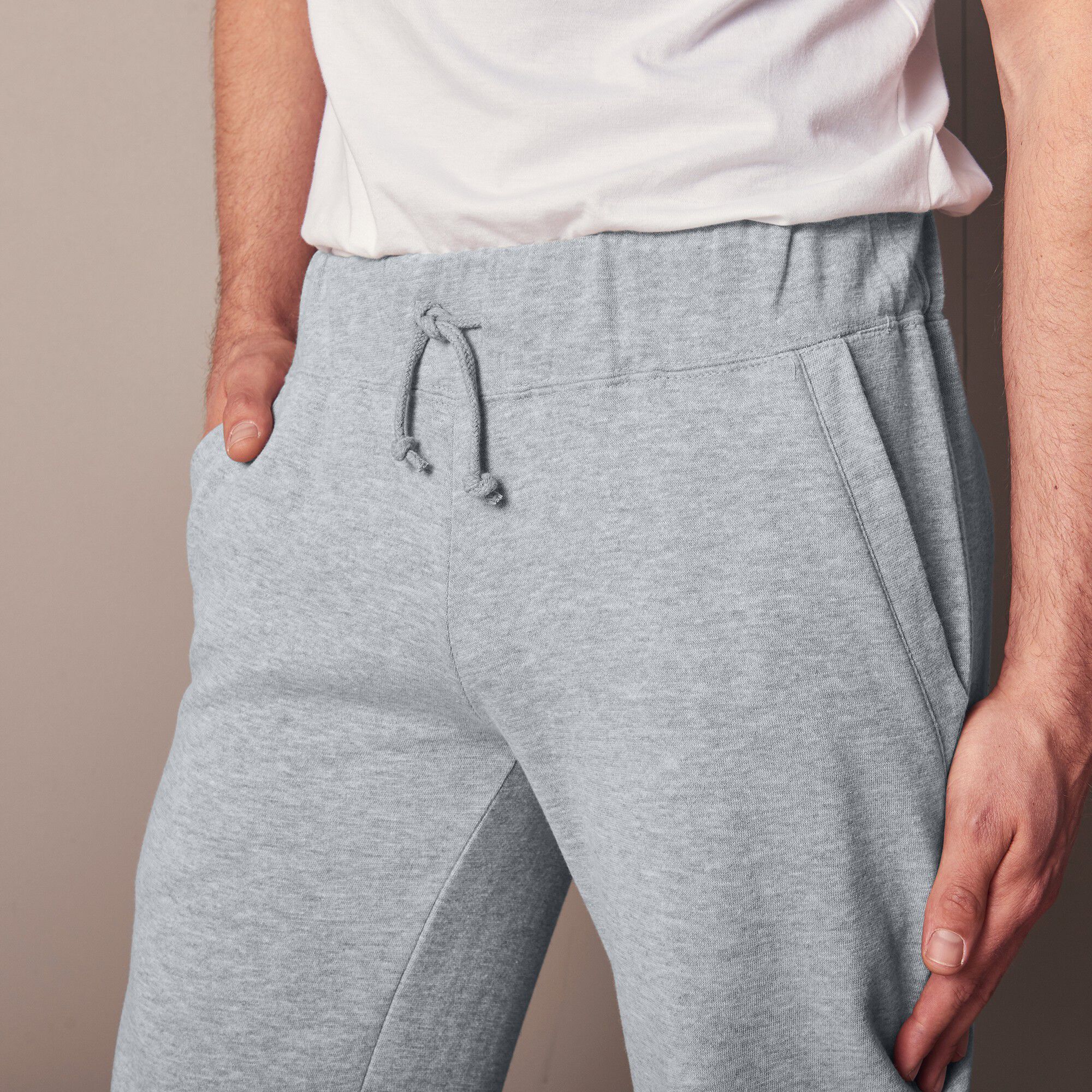 Pantalon jogging molleton bas droits