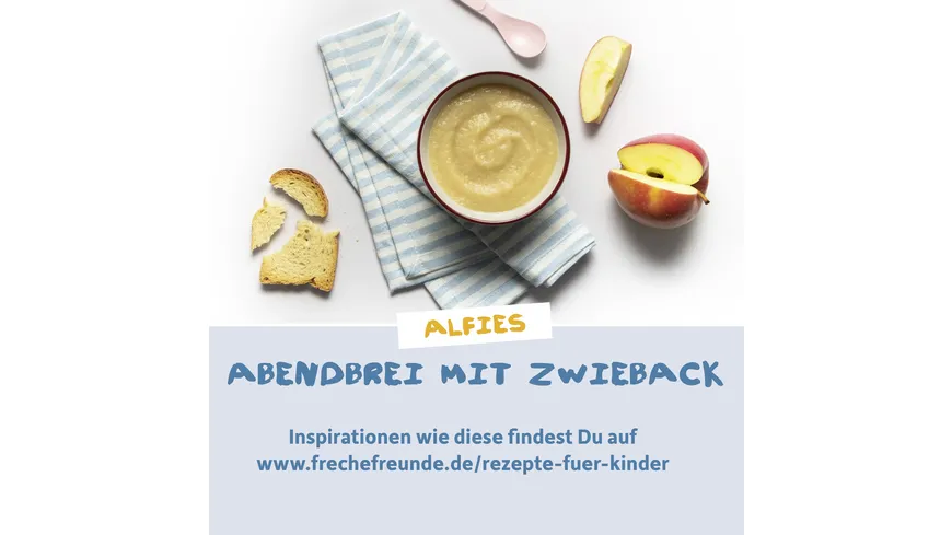 Freche Freunde Bio Gläschen Abendbrei Banane, Apfel mit Grieß 190 g