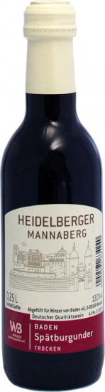 Spätburgunder Heidelberger Mannaberg Weinmini trocken 0,25 L - Winzer von Baden