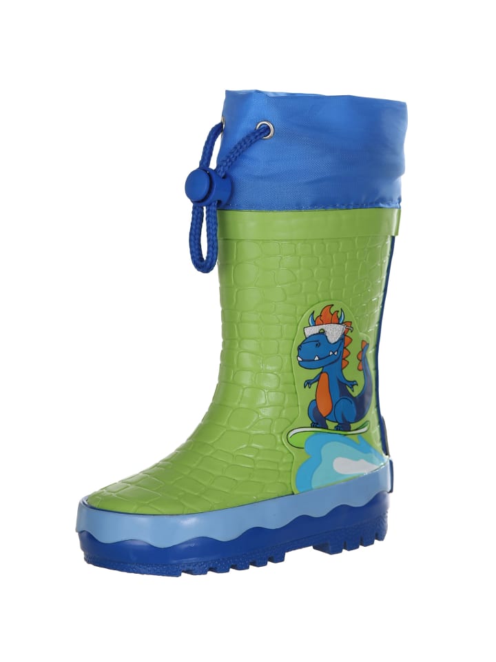 Playshoes Gummistiefel Dino in Grün günstig kaufen